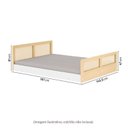 Ver imagem 4 de Cama Montessoriana Lift Casal e Moldura com Led New Garden Casatema MadeiraOriginals
