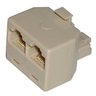 Adaptador T - Duplicador RJ45 - para Cabo de Rede - 100Mbps - 1 macho x 2 fêmea - 1
