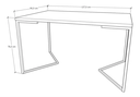 Ver imagem 4 de Mesa Industrial Base Ferro Cobre em V Tampo 137x90 Branco 4 Cadeiras Eames Madeira Assento Preto