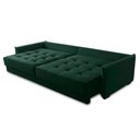 Ver imagem 3 de Sofá Cama Retrátil e Reclinável 2,30m com Molas Catarina Veludo Verde Rover & Beato