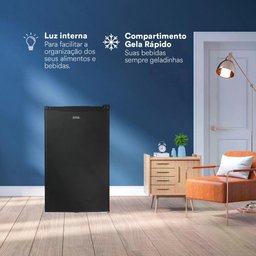Frigobar EOS Ice Compact 124L EFB131P Preto 110V - 3