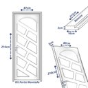 Ver imagem 4 de Kit Porta de Madeira 210x82cm Batente 16cm Spazio Eco Uniportas Abertura Direita Natural