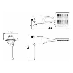 Chuveiro Ducha Loren Shower Eletrônico Lorenzetti 220v 127v - 220v - 6