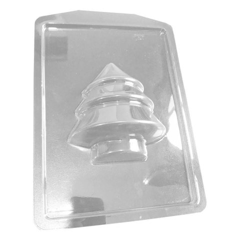 Forma de Silicone Árvore de Natal - 11cm X 9cm - 4 Unidades