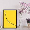 Ver imagem 2 de Quadro Sorriso Curva Que Endireita As Coisas 24x18cm:Madeira branca