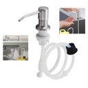 Ver imagem 1 de Dispenser Sabao Detergente Liquido Pia Cuba Cozinha Banheiro Bico Dosador Mangueira Flexivel Embutir