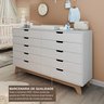 Cômoda para Quarto Infantil 10 Gavetas 100% Mdf Alice - 5