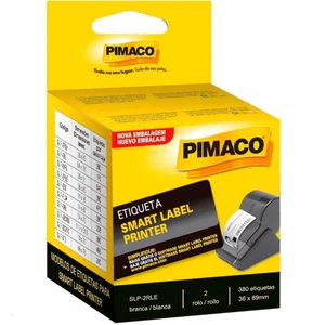 Etiqueta Pimaco Impressão Térmica Smart Label Slp-2rle 36 X 89 Mm 2 Rolos 380