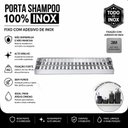 Ver imagem 2 de Porta Shampoo Adesivo sem Furar Parede Inox F.Df