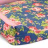 Cama Pet para Cachorro Menina Rosa Floral 50cm x 50cm x 15cm Decoralle com Almofada - 3