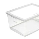 Ver imagem 3 de Caixa Organizadora de Plástico 60l com Tampa My Closet Ordene Transparente Retangular Gigante