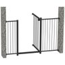 GRADE PORTÃO PET BEBÊ DIVISOR AMBIENTE 113 a 118 CM PRETO - 5