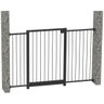 GRADE PORTÃO PET BEBÊ DIVISOR AMBIENTE 113 a 118 CM PRETO - 4