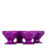 Conjunto de Taça de Sobremesa Caribe 150ml 4 Peças Roxo em Polipropileno Linha Tropical VEM - 1