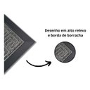 Ver imagem 1 de - Tapete Entrada Lima 60x90 Cinza Niazi Desenho do Tecido Relevo