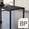 Conjunto Mesa de Cozinha Prattica Industrial 120cm com 2 Banquetas F02 Preto - Mpozenato - 9