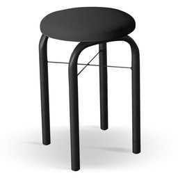 Conjunto Mesa de Cozinha Prattica Industrial 120cm com 2 Banquetas F02 Preto - Mpozenato - 8