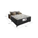 Ver imagem 2 de Cama Box casal Ortopédica Conjugada 138x188 Tampo Marrom Bambu
