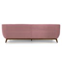 Ver imagem 2 de Sofá 3 Lugares Odeon D07 230cm Base Madeira Veludo Rosa - D’Rossi