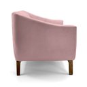 Ver imagem 3 de Sofá 3 Lugares Odeon D07 230cm Base Madeira Veludo Rosa - D’Rossi
