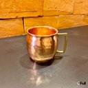 Ver imagem 6 de Caneca Barril Cobre Martelada Alça Bronze Moscow Mule 500ml