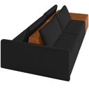 Ver imagem 7 de Sofá Ilha Modular para Sala 232cm com Puff Dublin K01 Veludo Preto Sintético Caramelo - Lyam Decor