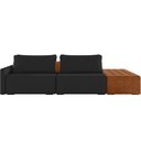 Ver imagem 3 de Sofá Ilha Modular para Sala 232cm com Puff Dublin K01 Veludo Preto Sintético Caramelo - Lyam Decor