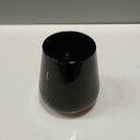 Ver imagem 4 de Jogo 2 Peças Copo de Vidro 400ml Preto 11x9x9cm Água Suco Drinks Refrigerante