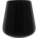 Ver imagem 1 de Jogo 2 Peças Copo de Vidro 400ml Preto 11x9x9cm Água Suco Drinks Refrigerante