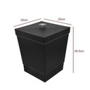 Ver imagem 2 de Kit Banheiro 4 Peças Lixeira Dispenser Porta Escova e Porta Algodão - Stolf Preto