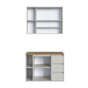 Ver imagem 4 de Armários Modulares de Banheiro Crart-CON014 3 Portas 3 Gavetas MDP 80cm Areia-Bege Multimóveis