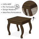Ver imagem 3 de Banqueta Para Penteadeira Em MDF 022034 Malbec LPA