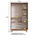 Ver imagem 4 de Guarda-roupa Infantil 3 Portas e 2 Gavetas 100% Mdf Alice