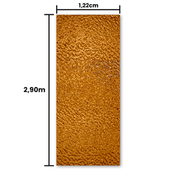 Revestimento Efeito Metálico Martelado Bronze Interno/externo 2,90m X 1,22cm - 3
