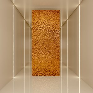 Revestimento Efeito Metálico Martelado Bronze Interno/externo 2,90m X 1,22cm