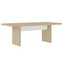 Ver imagem 1 de Mesa de Reunião para Escritório 204cm Tamburato Corp A06 Carvalho/branco - Mpozenato