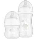 Ver imagem 1 de Kit 2 Mamadeira Easy Flow Nuvem Branca 120ml e 270ml Anticolica Buba