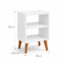 Ver imagem 3 de Mesa de Cabeceira Lim - 56x36x29,5cm - Cor Branco