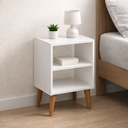 Ver imagem 1 de Mesa de Cabeceira Lim - 56x36x29,5cm - Cor Branco