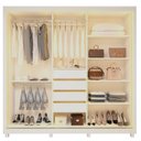 Ver imagem 5 de Guarda-Roupa Casal 3 Portas Reflecta com LED com Pés 100% MDF Royale Branco