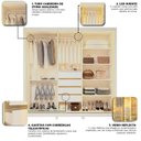 Ver imagem 7 de Guarda-Roupa Casal 3 Portas Reflecta com LED com Pés 100% MDF Royale Branco