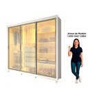 Ver imagem 6 de Guarda-Roupa Casal 3 Portas Reflecta com LED com Pés 100% MDF Royale Branco