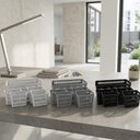 Ver imagem 7 de Organizador Multiuso Kit 5 Cesto Caixa Armario Casa Lavanderia Cozinha Dispensa Porta Pote Alimento 