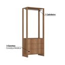 Ver imagem 3 de Estante Closet com 3 Gavetas e 1 Cabideiro - Montana