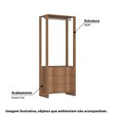 Ver imagem 2 de Estante Closet com 3 Gavetas e 1 Cabideiro - Montana