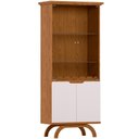 Ver imagem 4 de Kit Aparador Buffet Bar Living com Cristaleira Adega Vicky N01 Ypê Off White - Lyam Decor