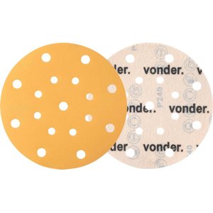 Disco De Lixa Com Costado Em Pluma 6'' - 150 Mm Grão 240 Vonder