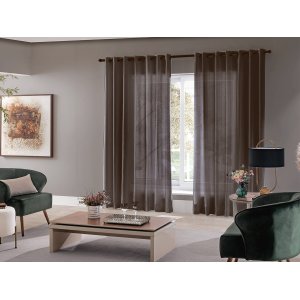 Cortina Roma Para Sala e Quarto 4,00 x 2,50 Admirare:Tabaco