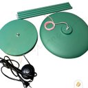 Ver imagem 2 de Coluna Dot Led Luminária de Chão Piso 3000k Verde Bio 12w 1,65m Alumínio Bivolt