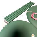 Ver imagem 6 de Coluna Dot Led Luminária de Chão Piso 3000k Verde Bio 12w 1,65m Alumínio Bivolt